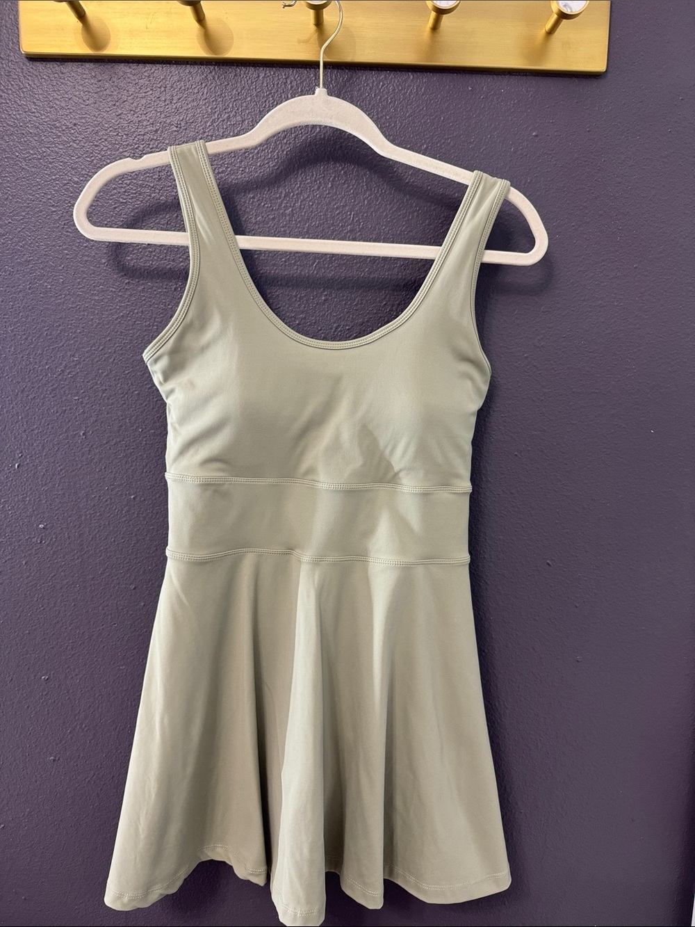 Volare Active Dress | Size Small | Built-In Bra | Sage Green